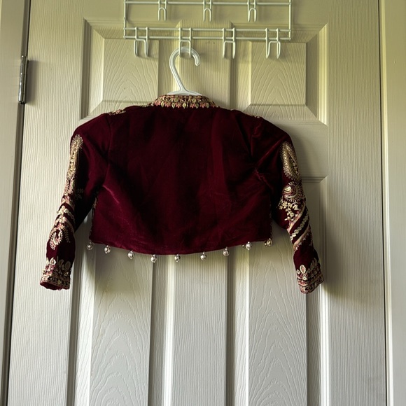 Ethnic Aladdin vest jacket (or paisley Persian) velvet - Picture 4 of 5